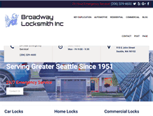 Tablet Screenshot of broadwaylocksmith.com